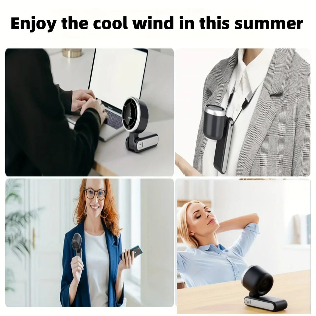 Fan â€“ 5-Speed Foldable USB Rechargeable Mini Fan with 3600mAh Battery | Up to 10H Runtime