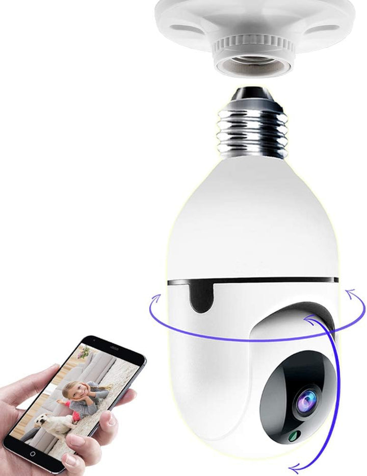 Bulb Indoor PTZ Wifi IP Camera
