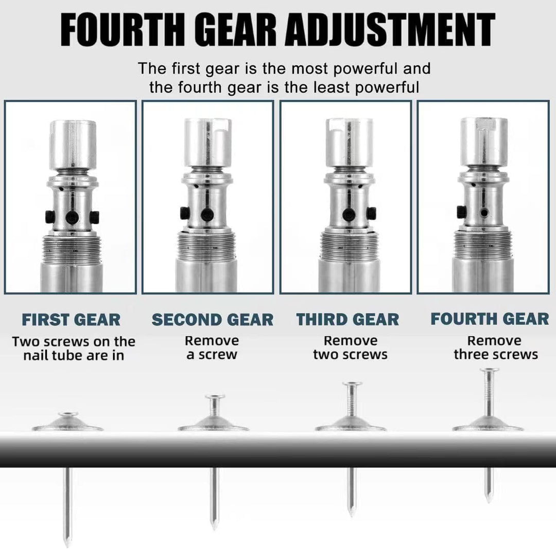 ðŸ”¨ Heavy-Duty Nailhead Gun Kit â€“ Powerful Concrete Wall Nailer with Full Component Set (58cm Barrel, Spring-Driven, Low Noise)