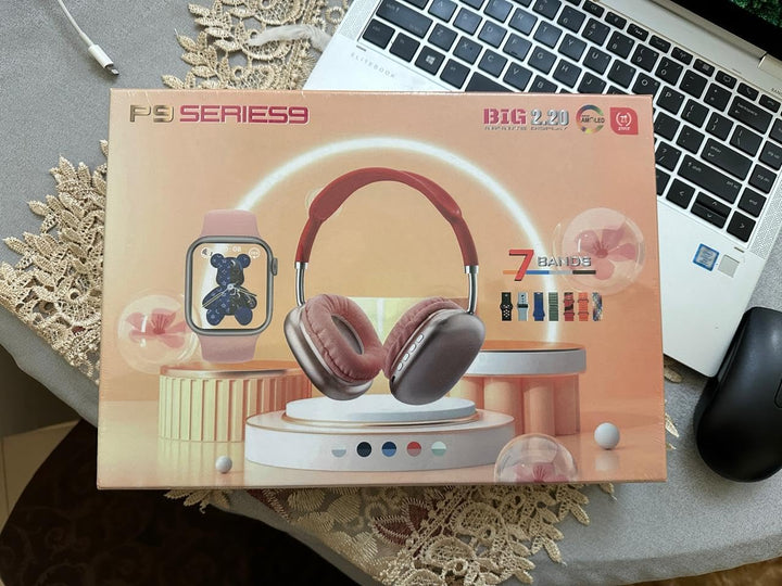 P9 Smart Watch with Series 9 Audio Headphones