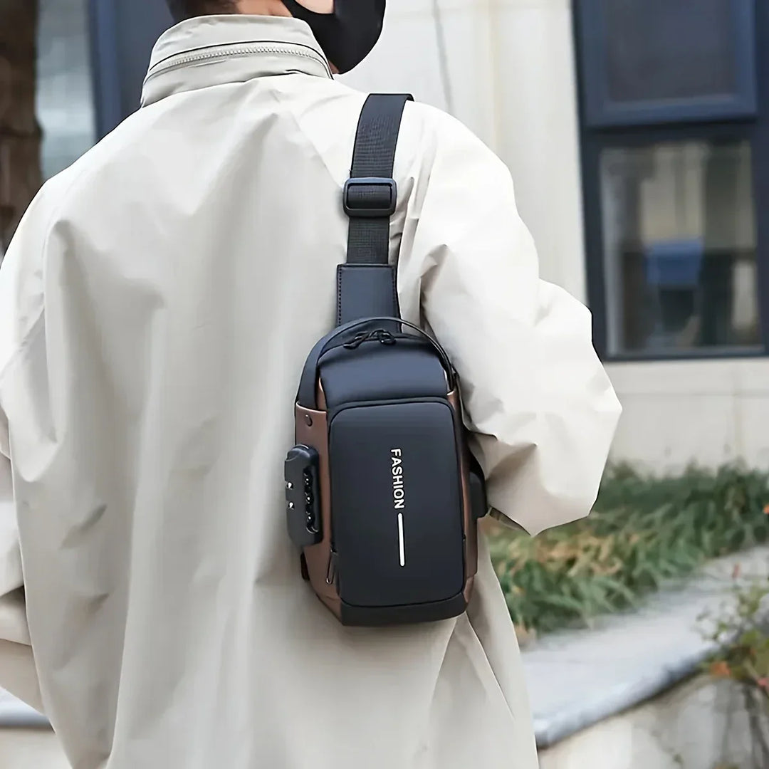 ðŸ§³ Anti-Theft Waterproof Sling Bag with USB Charging Port â€“ Sleek, Secure & Smart Carry for Everyday Life