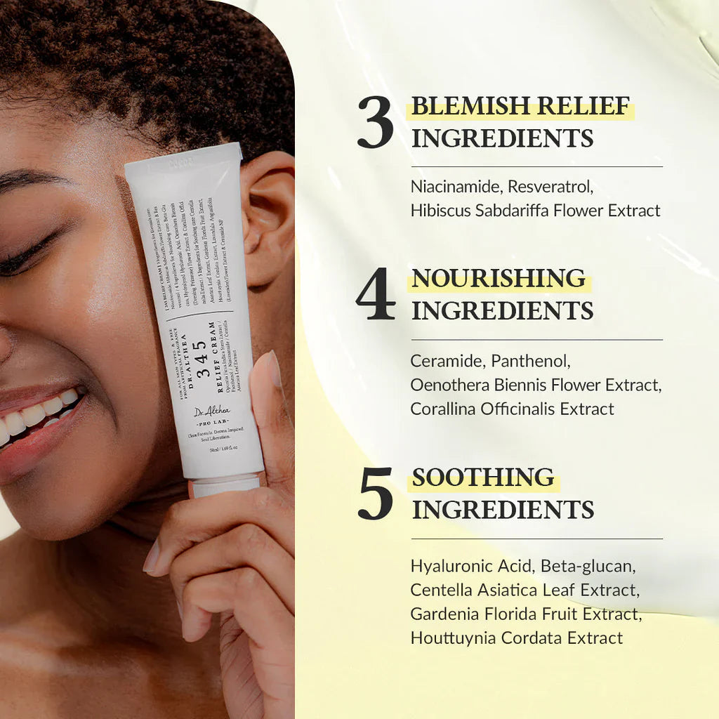 DR, ALTHEA 345 RELIEF CREAM 345 Relief Cream – Soothing & Hydrating Face Cream, 50ml