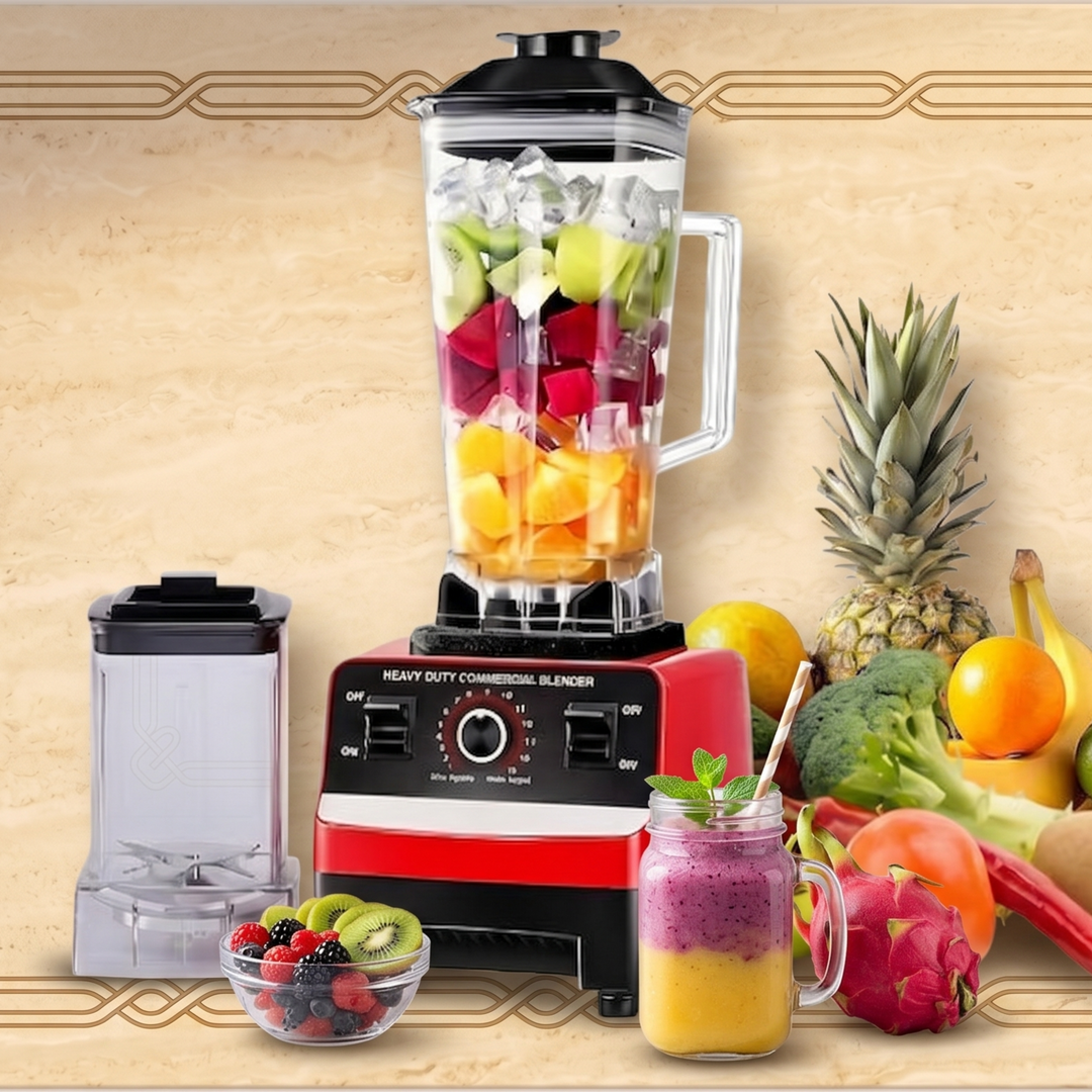 Heavy-Duty Commercial Multifunction Blender (Model SC-1589) | 15-Speed High-Performance Food Processor, Smoothie Maker & Grain Grinder