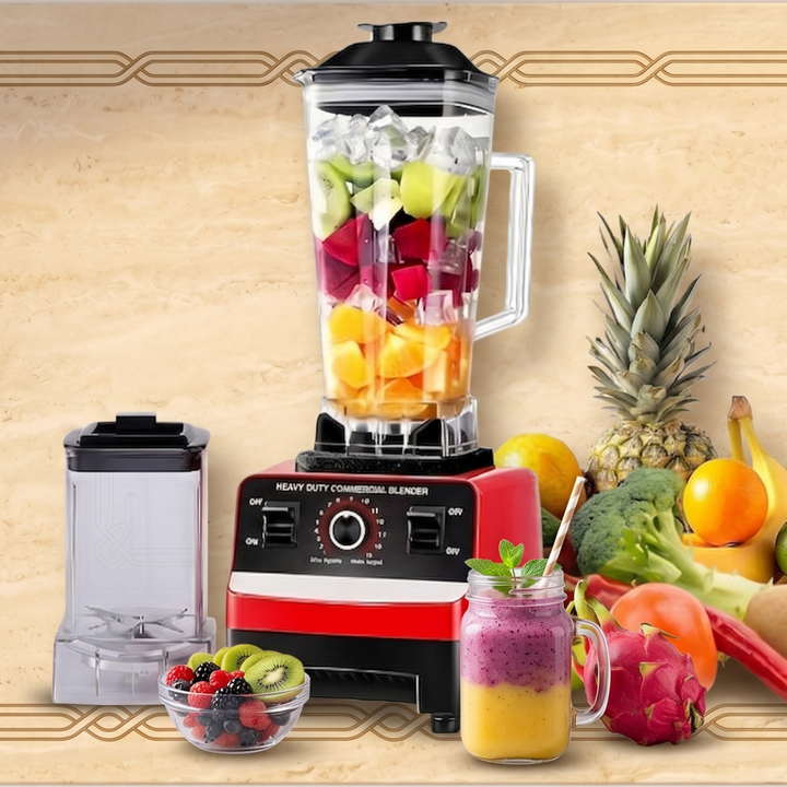 Heavy-Duty Commercial Multifunction Blender (Model SC-1589) | 15-Speed High-Performance Food Processor, Smoothie Maker & Grain Grinder